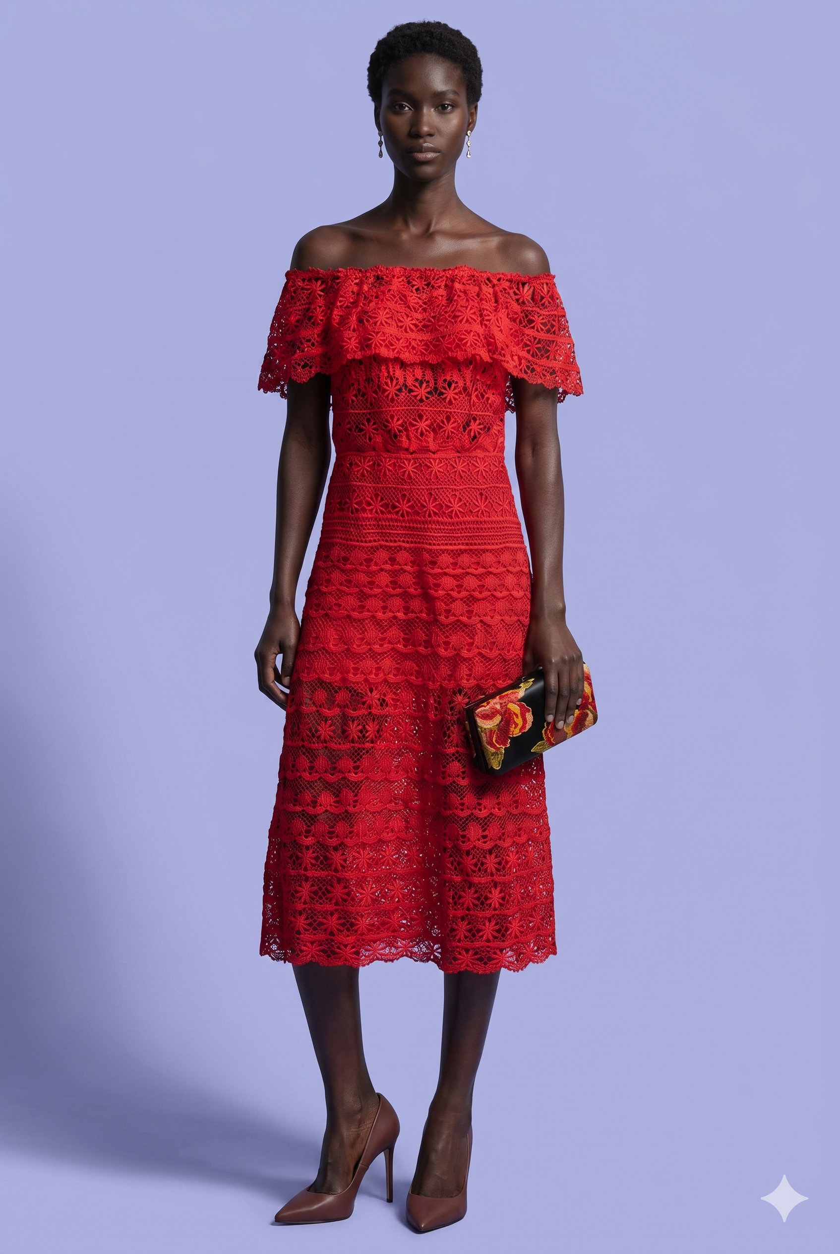 Red Bilros Dress