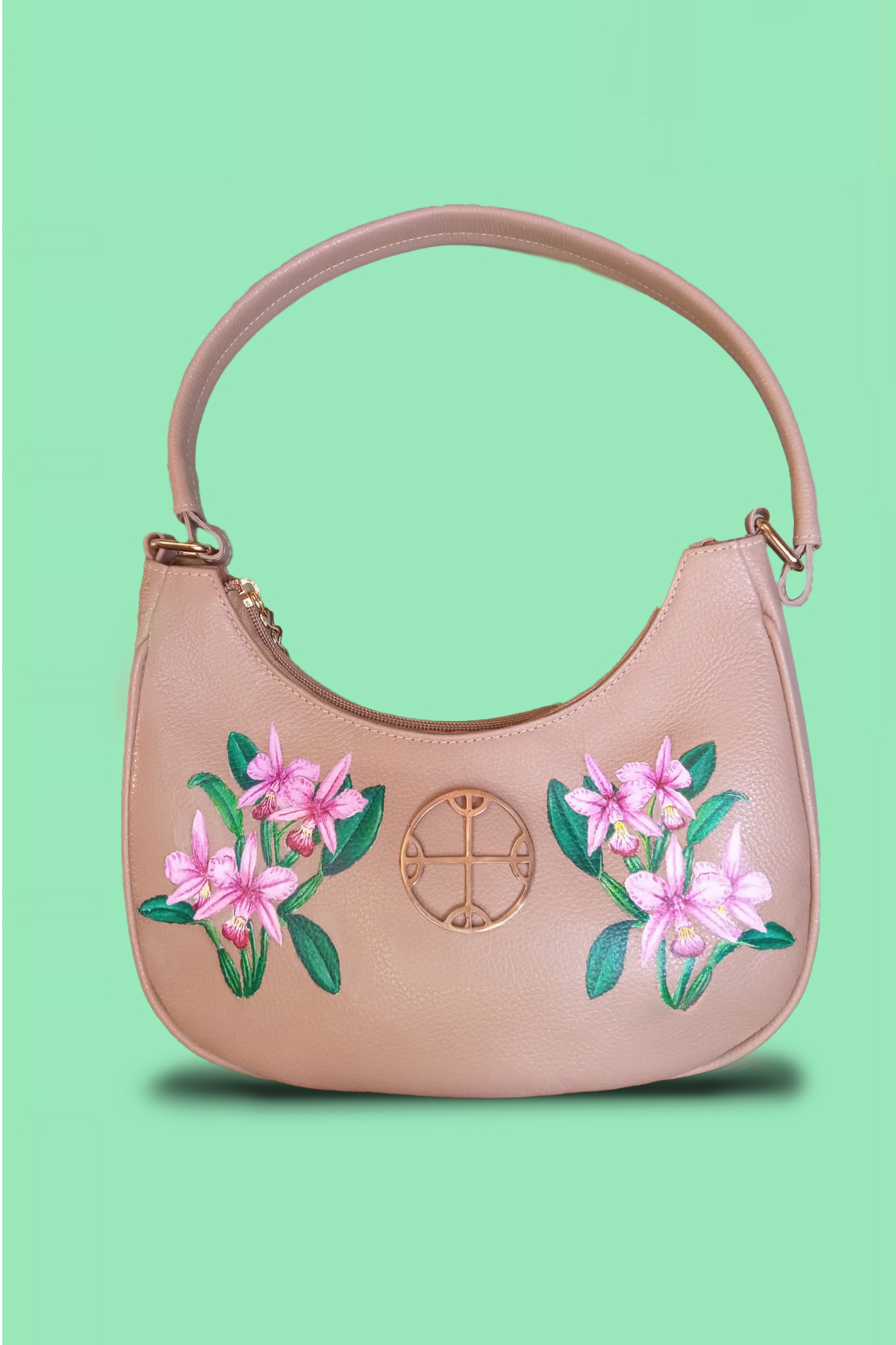 CREME LEATHER BAG