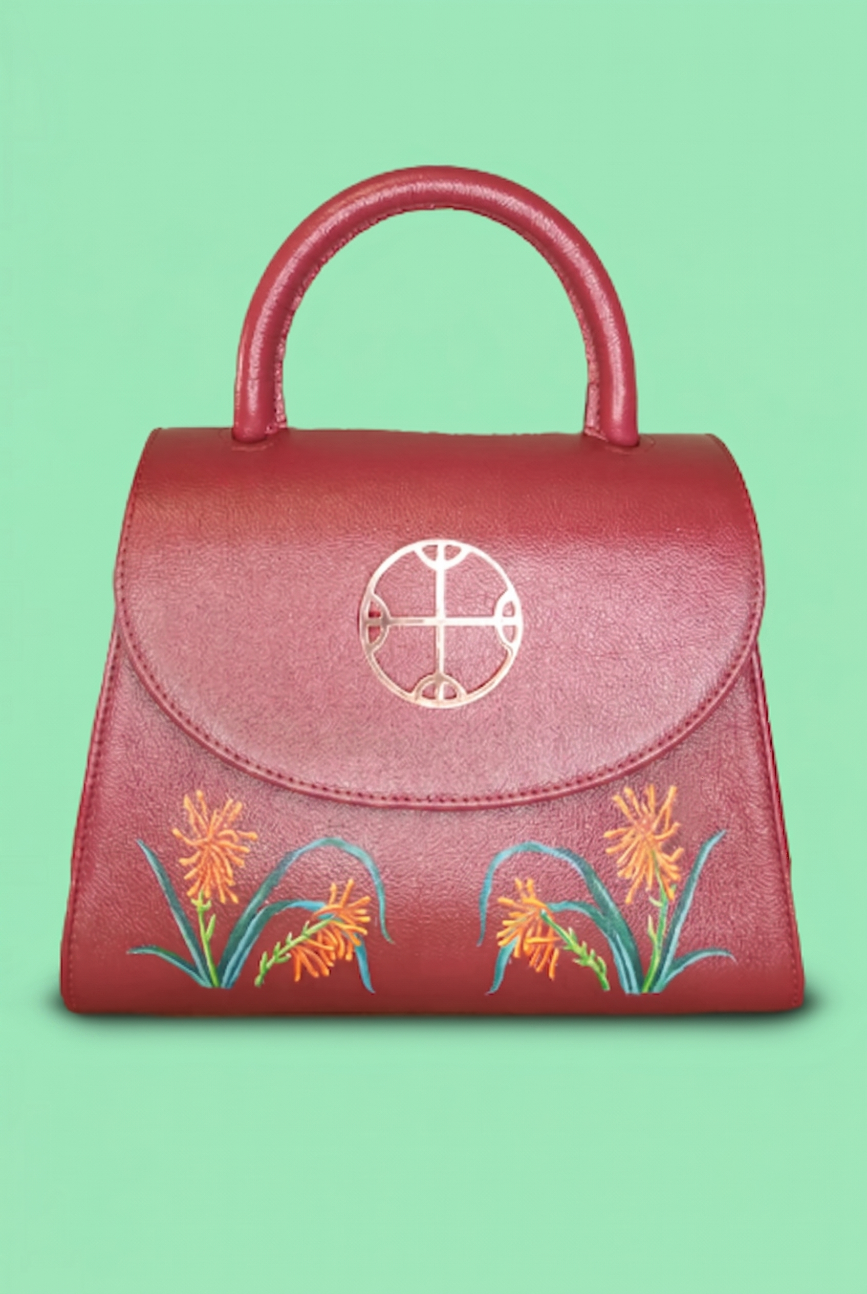 RED LEATHER BAG