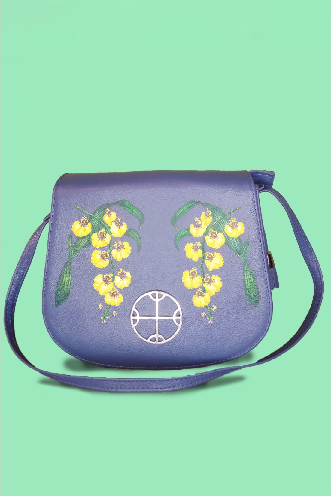 BLUE LEATHER BAG