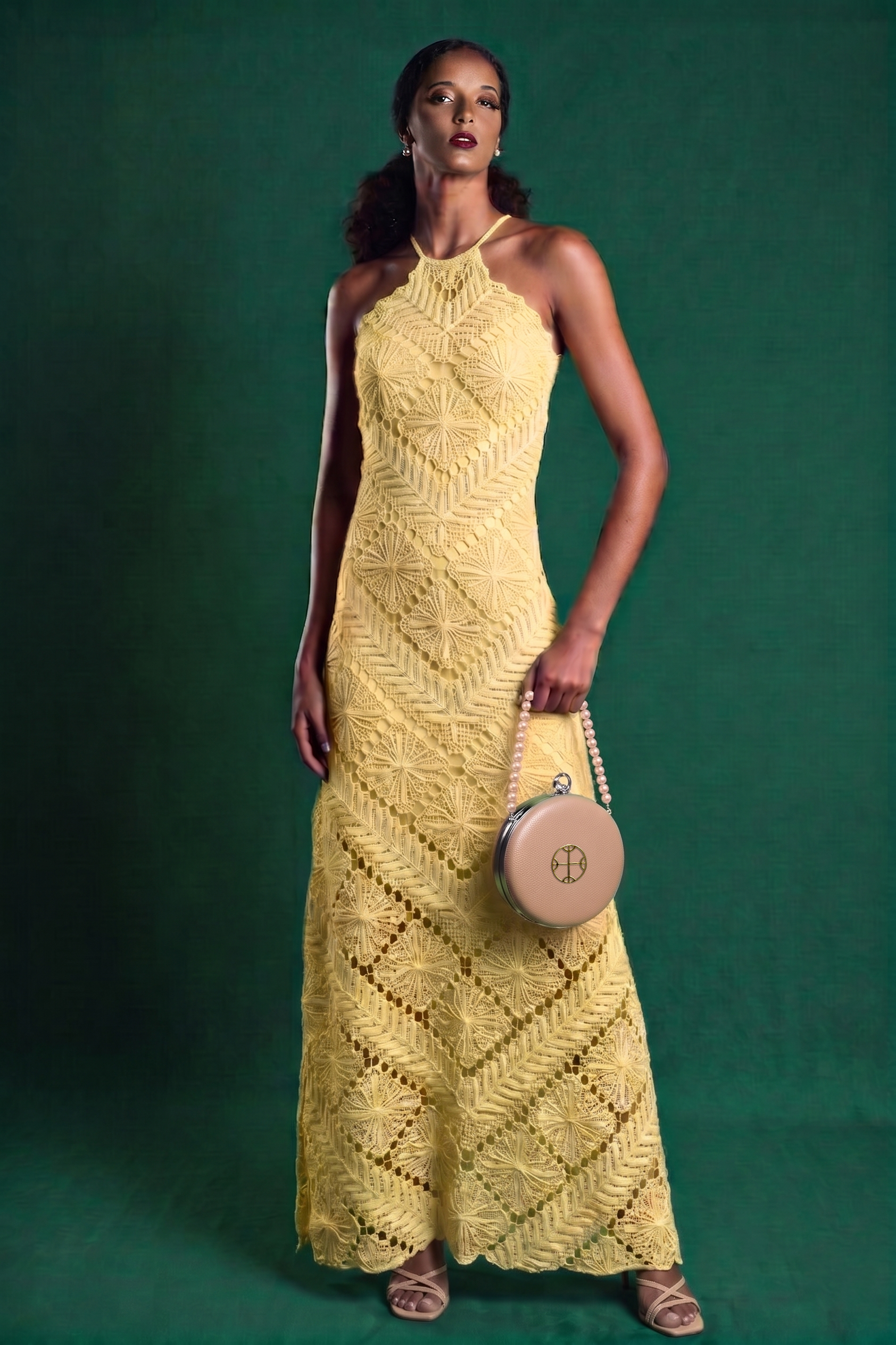Yellow File Dress