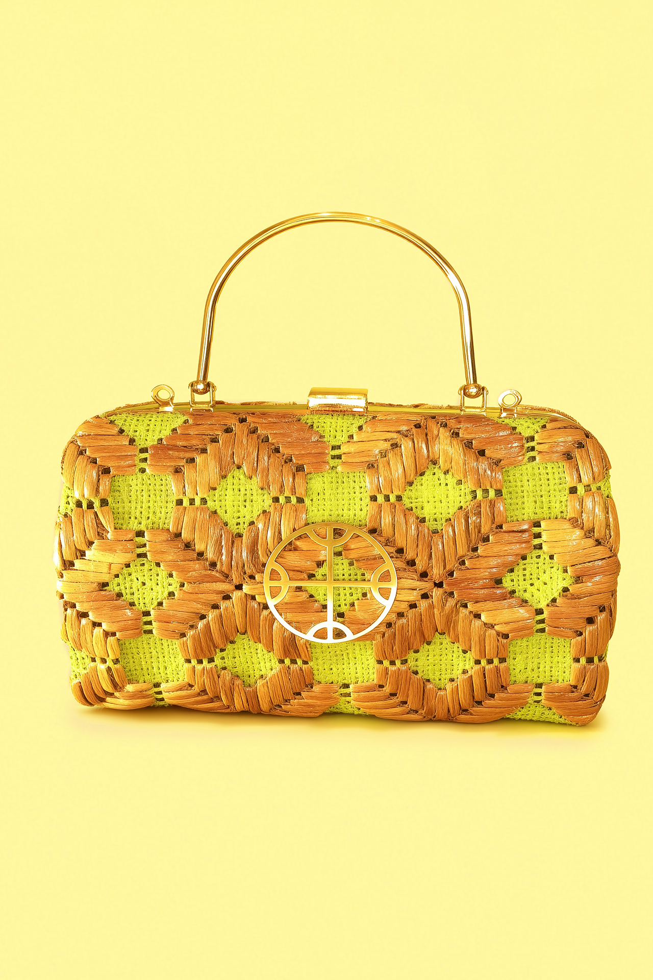 GREEN YUTE PURSE