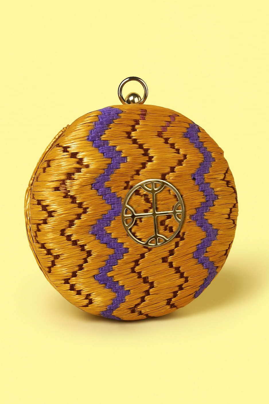 ROUND YUTE PURSE
