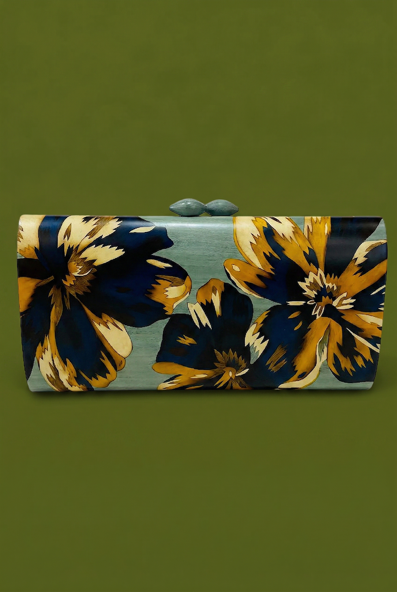 Grey Blue Clutch
