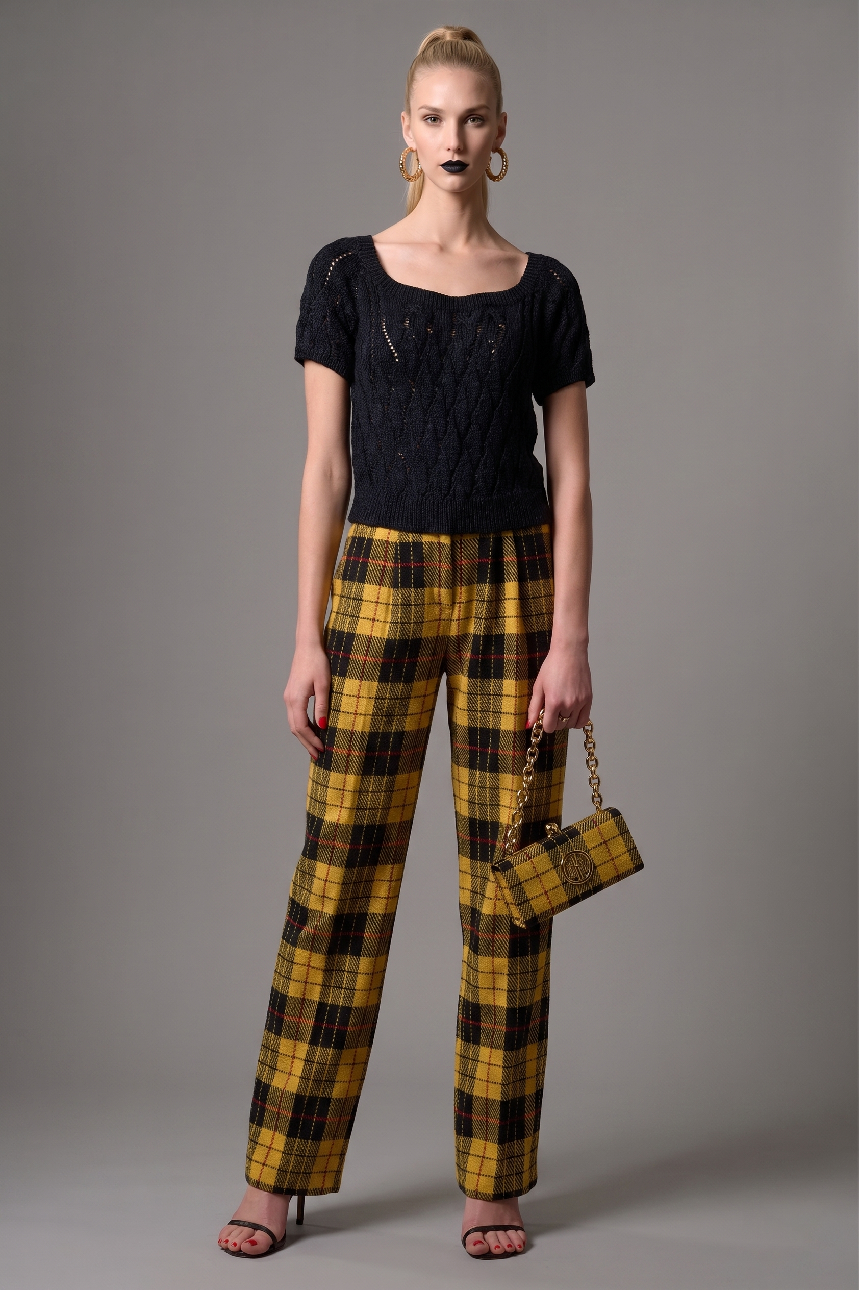 Taylor Trousers & Knitwear Blouse