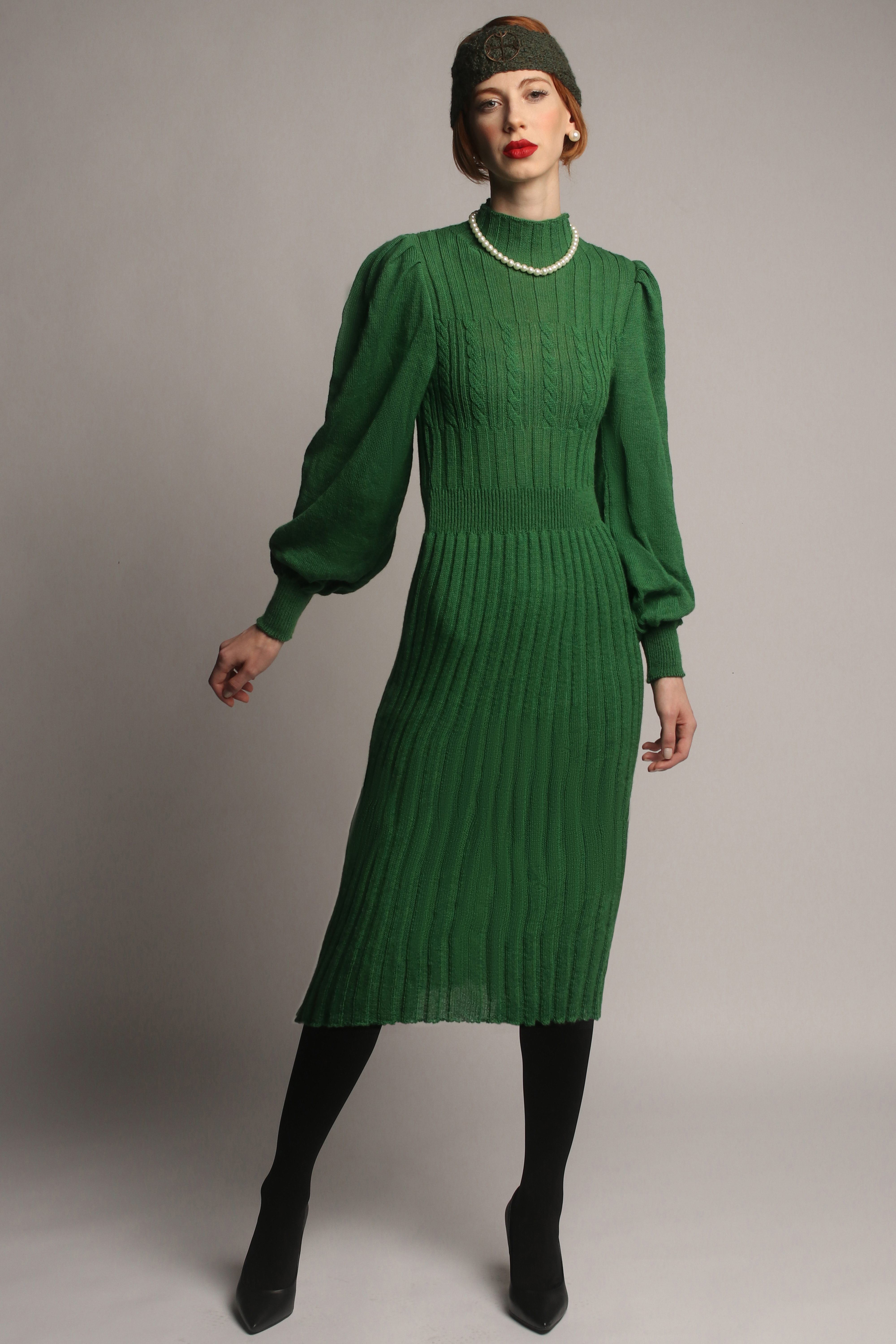 Green Baby Alpaca Dress